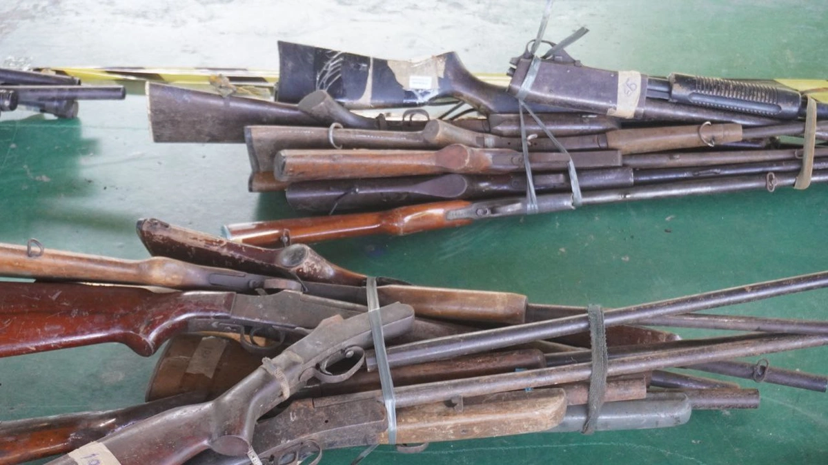 Armas destruídas