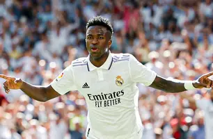 Atacante brasileiro Vinícius Júnior (Foto: Reprodução/ Twitter/ Real Madrid C.F.)