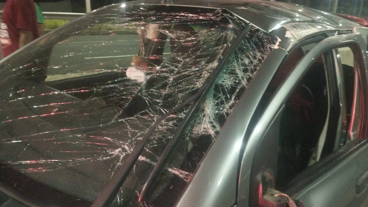 Carro envolvido no acidente