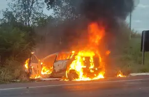 Carro envolvido no acidente (Foto: Divulgação)
