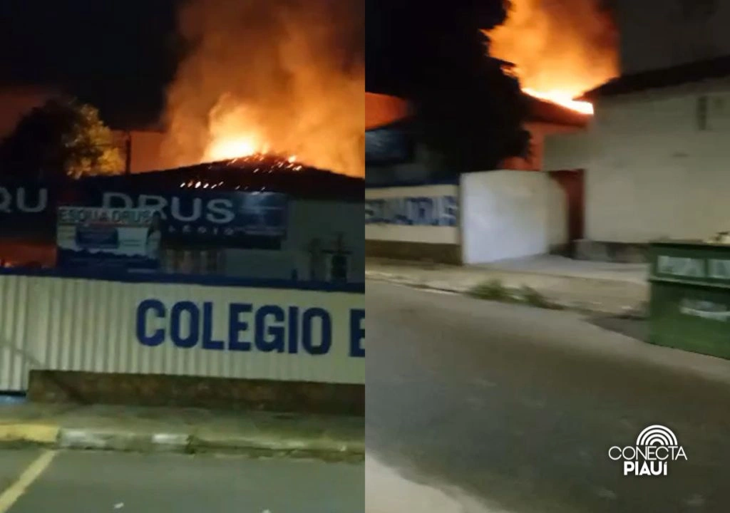 Colégio particular pega fogo em Teresina