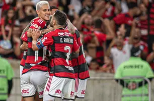 Flamengo vence o Grêmio (Foto: Gilvan de Souza / CRF)
