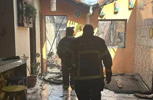 Incêndio no Centro de Teresina (Foto: Reprodução)