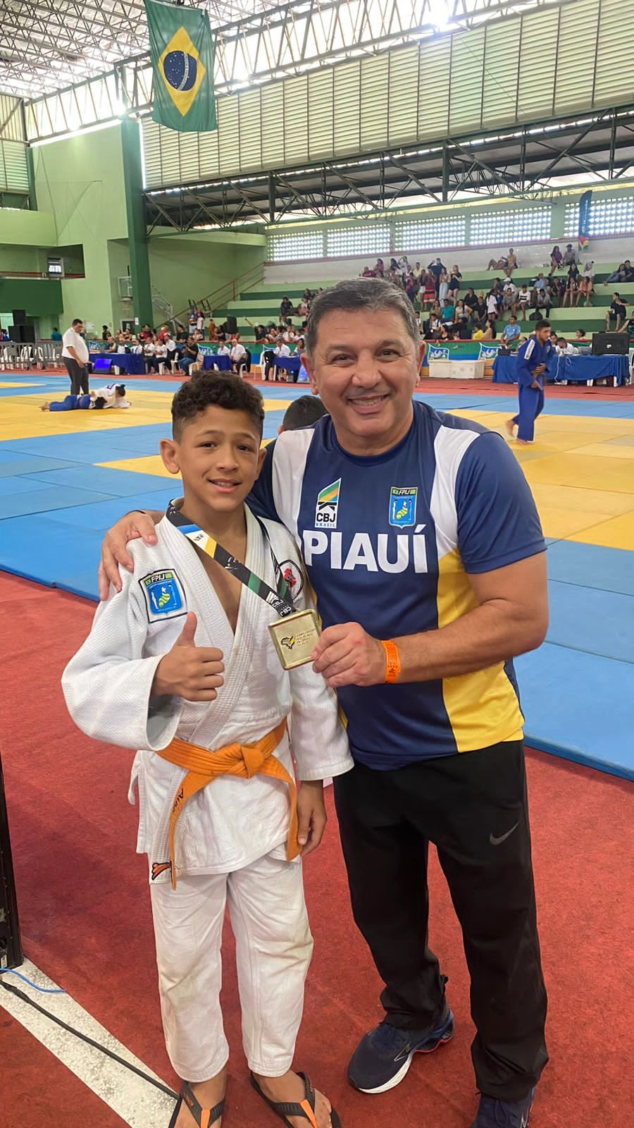 Judoca piauiense Maycon Douglas após a classificação para o PanAmericano