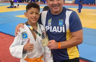 Judoca piauiense Maycon Douglas após a classificação para o PanAmericano (Foto: (Divulgação / PMT))