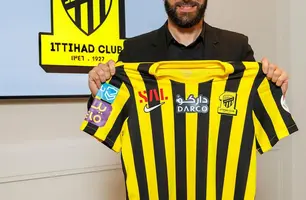 Karim Benzema anunciado pelo Al-Ittihad. (Foto: Reprodução / Twitter)