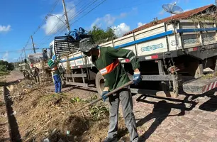 Limpeza na região do grande Dirceu (Foto: Divulgação/prefeitura de Teresina)