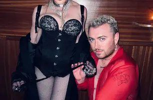 Madonna e Sam Smith (Foto: Reprodução/Twitter)