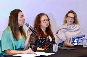 Margarete discursou no evento (Foto: Reprodução)