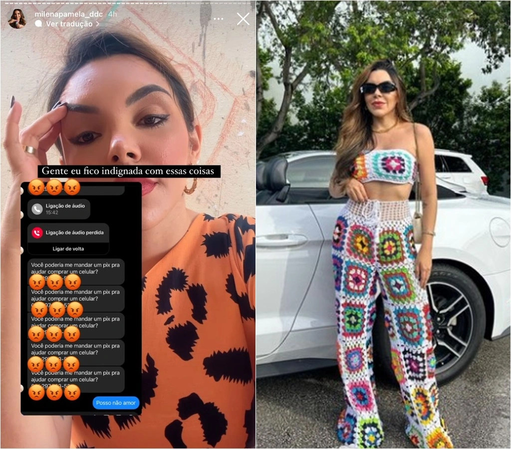 Milena não gostou do pedido insistente