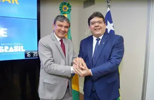 Ministro Wellington Dias e governador Rafael Fonteles (Foto: Divulgação/ Governo do Piauí)