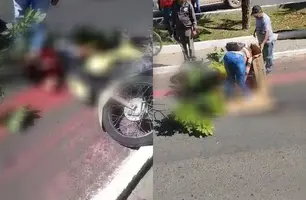Mototaxista morre em acidente na Avenida Piauí em Timon (Foto: Reprodução/ Redes Sociais)