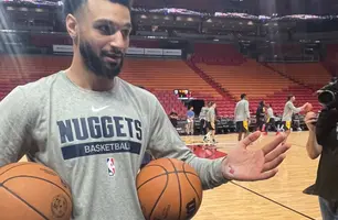 Murray após o final da partida contra o Miami Heat (Foto: Reprodução/ Twitter)