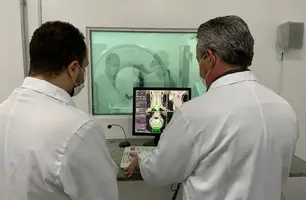 nova máquina de tomografia (Foto: Ascom/ FMS)