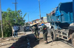 Operação de limpeza (Foto: Divulgação/ Prefeitura de Teresina)