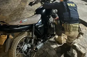 Polícia apreende motocicleta adulterada em São João da Varjota (PI) (Foto: Divulgação)