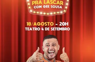 Pôster oficial do espetáculo “Botando pra lascar” do humorista Gee Sousa (Foto: Divulgação)