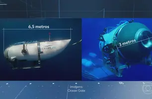 Submarino "Titan" (Foto: Foto: Jornal Nacional/ Reprodução)