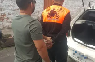 Suspeito preso (Foto: Divulgação)