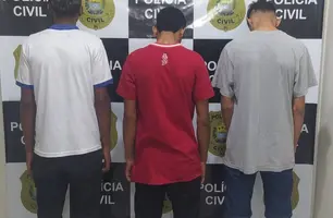 Suspeitos apreendidos (Foto: Ascom Polícia Civil do Piauí)