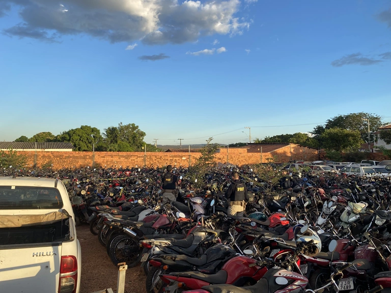Transportes disponíveis para a realização do leilão.