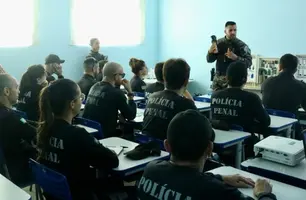 Treinamento para policiais penais (Foto: Divulgação/ Governo do Piauí)