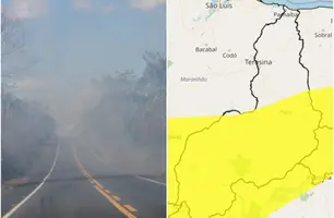 50 cidades do Piauí podem sofrer com queimadas e ventos secos, diz Inmet (Foto: Inmet / Jhone Sousa)