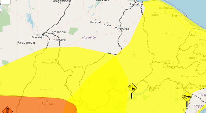 Alerta no Piauí