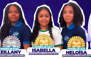 Alunas da zona rural são medalhistas em olimpíada nacional (Foto: Reprodução/rede social)