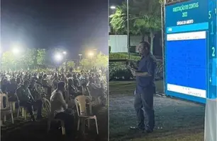 Assembleia conturbada no Terras Alphaville (Foto: Reprodução)