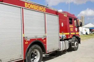 Caminhão dos Bombeiros (Foto: Stefanny Sales / Conecta Piauí)