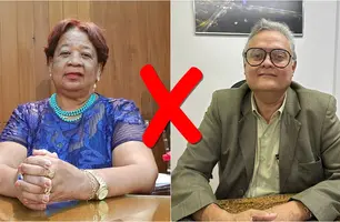 Delegada Vilma Alves e o secretário Admilson Brasil (Foto: Reprodução)