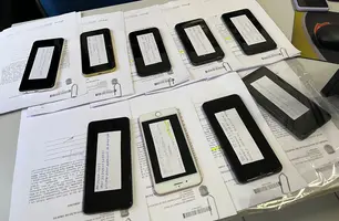 Devolução de celulares roubados (Foto: Divulgação/ PC-PI)