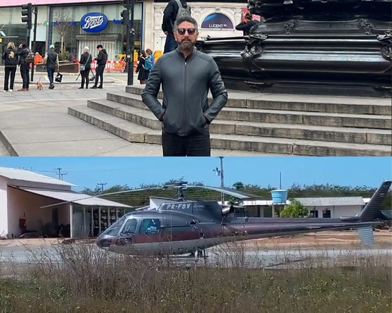 Helicóptero do Paulo da Farinha faz pouso de emergência em