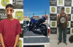 Dupla é presa suspeita de roubar veículos em Teresina (Foto: Divulgação/ PC-PI)