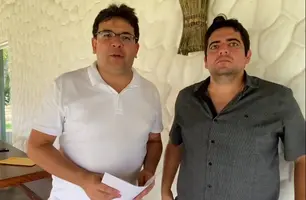 Governador Rafael Fonteles e o prefeito Felipe Ribeiro (Foto: Reprodução)