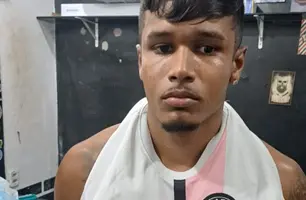 Hallyson Rodrigues, preso por alvejar uma criança e uma mulher em um arraial no bairro Mocambinho (Foto: Divulgação)
