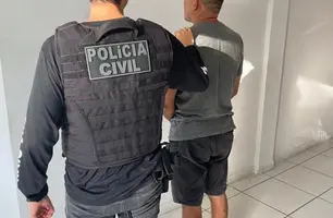 Homem preso acusado de estuprar a filha (Foto: Divulgação/ PC-PI)
