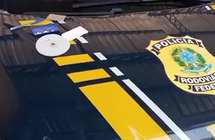 Homem preso com rebite após acidente (Foto: Divulgação/ PRF-PI)