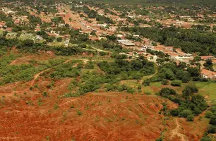 Imagem aérea do município de Gilbués-Pi. (Foto: Reprodução)