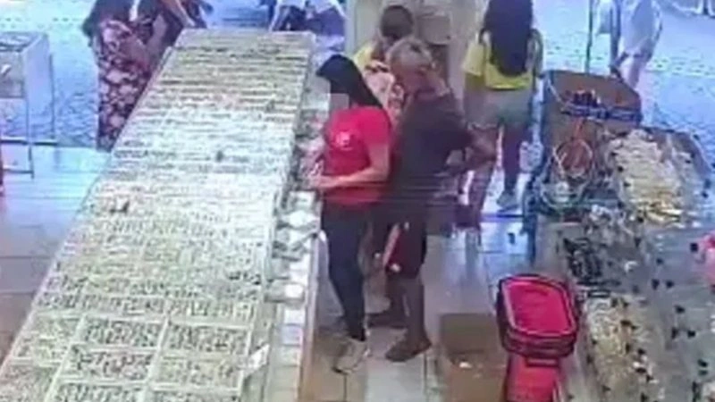 Imagens da câmera de segurança