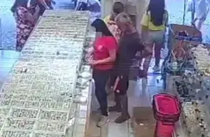 Imagens da câmera de segurança (Foto: Reprodução)