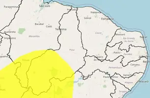 Inmet emite alerta amarelo de baixa umidade para cerca de 70 municípios do Piauí (Foto: Reprodução/Inmet)