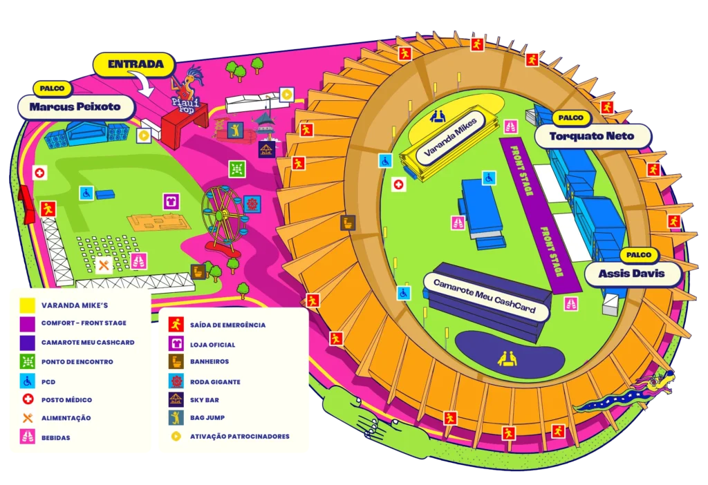Mapa do evento