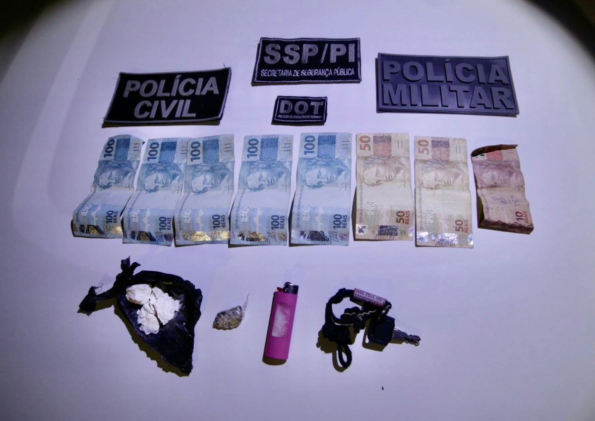 Material apreendido durante blitz