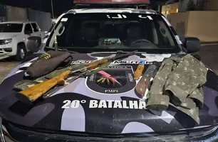 Material apreendido (Foto: Divulgação/PM)