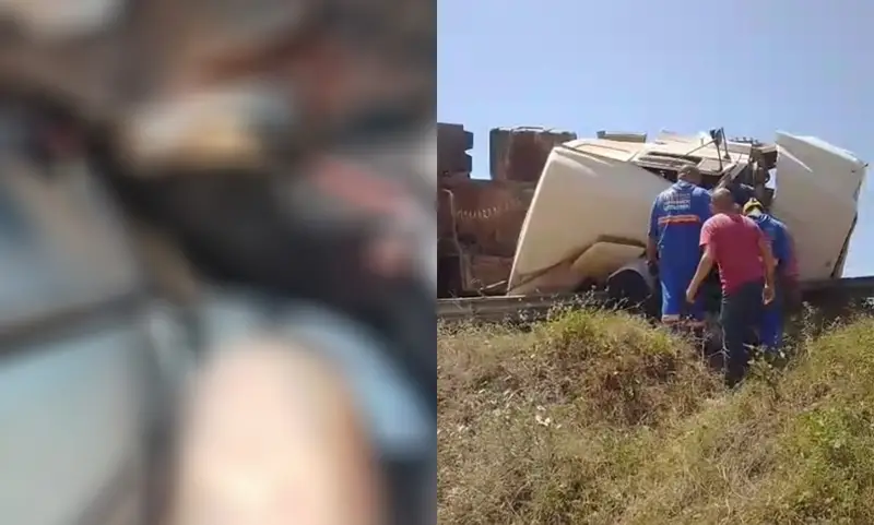 Motorista Morre Após Tombar Carreta Em Alta Velocidade No Rodoanel De Teresina Conecta Piauí