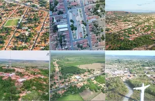 Na ordem, as maiores: Uruçuí, Baixa Grande do Ribeiro e Bom Jesus. E as menores: Santo Antônio dos Milagres, Lagoinha do Piauí e Miguel Alves (Foto: Reprodução)