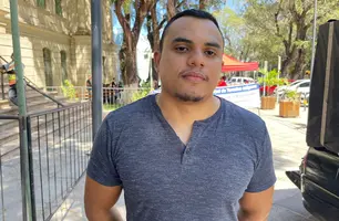 O Guarda Municipal Felipe Leal, explicou que a principal reinvindicação, são três pautas (Foto: Tiago Moura / Conecta Piauí)