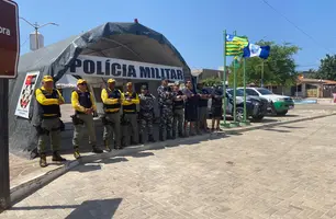 Posto de Comando em Barra Grande (Foto: Divulgação/ PM-PI)